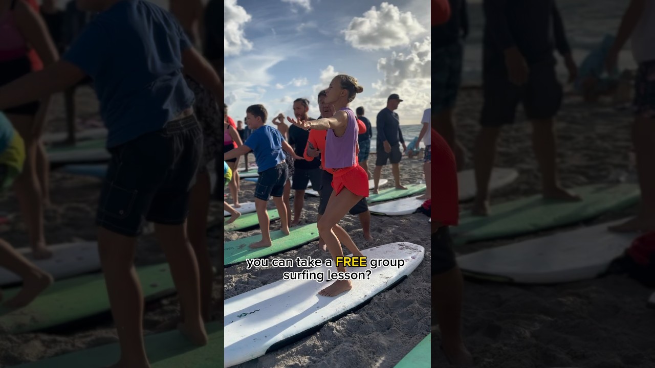 Free surf lessons at Deerfield Beach YouTube