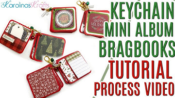 Keychain Mini Album Bragbooks TUTORIAL PROCESS VIDEO, How to Make Keychain Mini Album Brag Books
