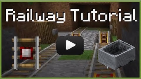 Railway station simple tutorial 4min. - Minecraft
