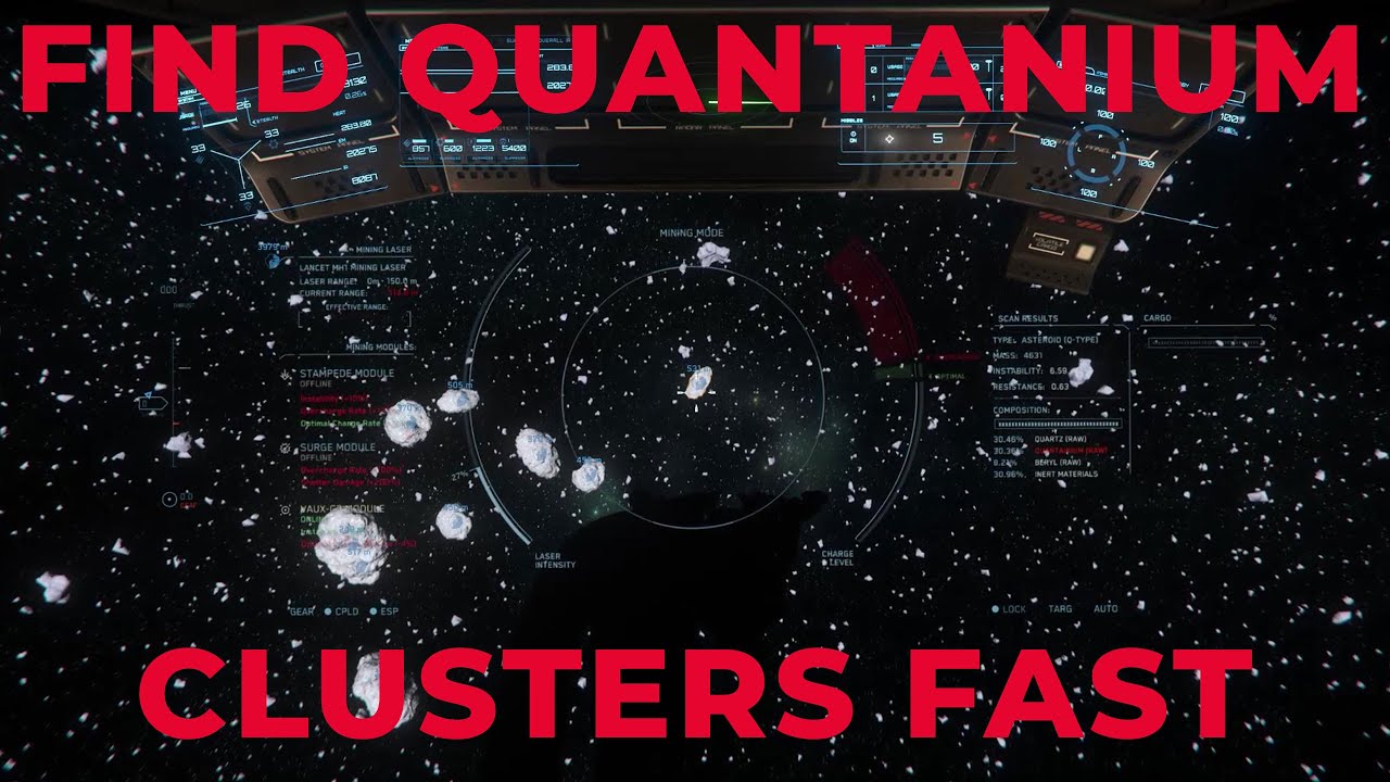 Visual Scanning Method to find Quantanium Asteroid Clusters Fast - DOES