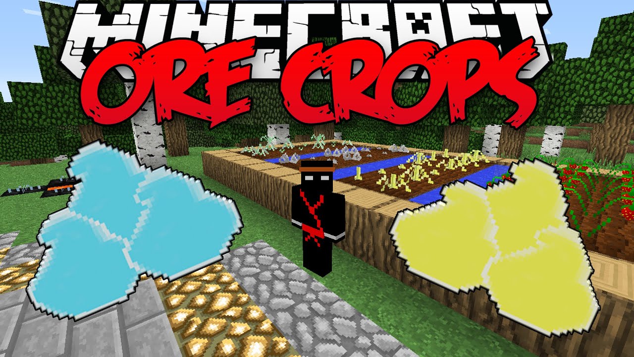 Minecraft | Ore Crops Mod "GROW GOLD & DIAMONDS!" | 1.8