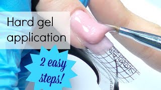 Hard gel application on forms for beginners
