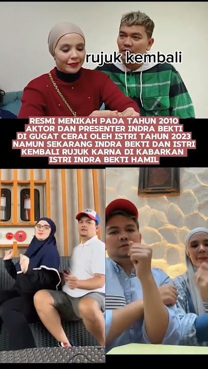 Indra Bekti and his wife reconcile