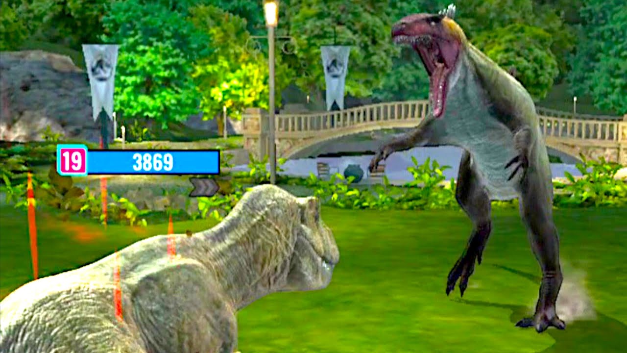NEW BECKLESPINAX BLONDE VS REXY T-REX - Jurassic World Alive