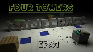 Lets Play Minecraft Adventure Map: Four Towers: Ep 1 -The start!-