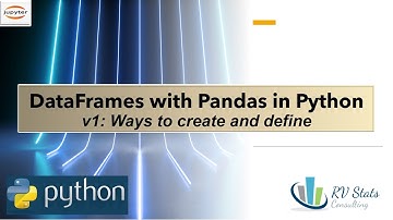 1.7 DataFrames with pandas | Define Create | statistical analysis and data science course Python