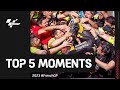 Top 5 MotoGP™ Moments 😮 | 2023 #FrenchGP
