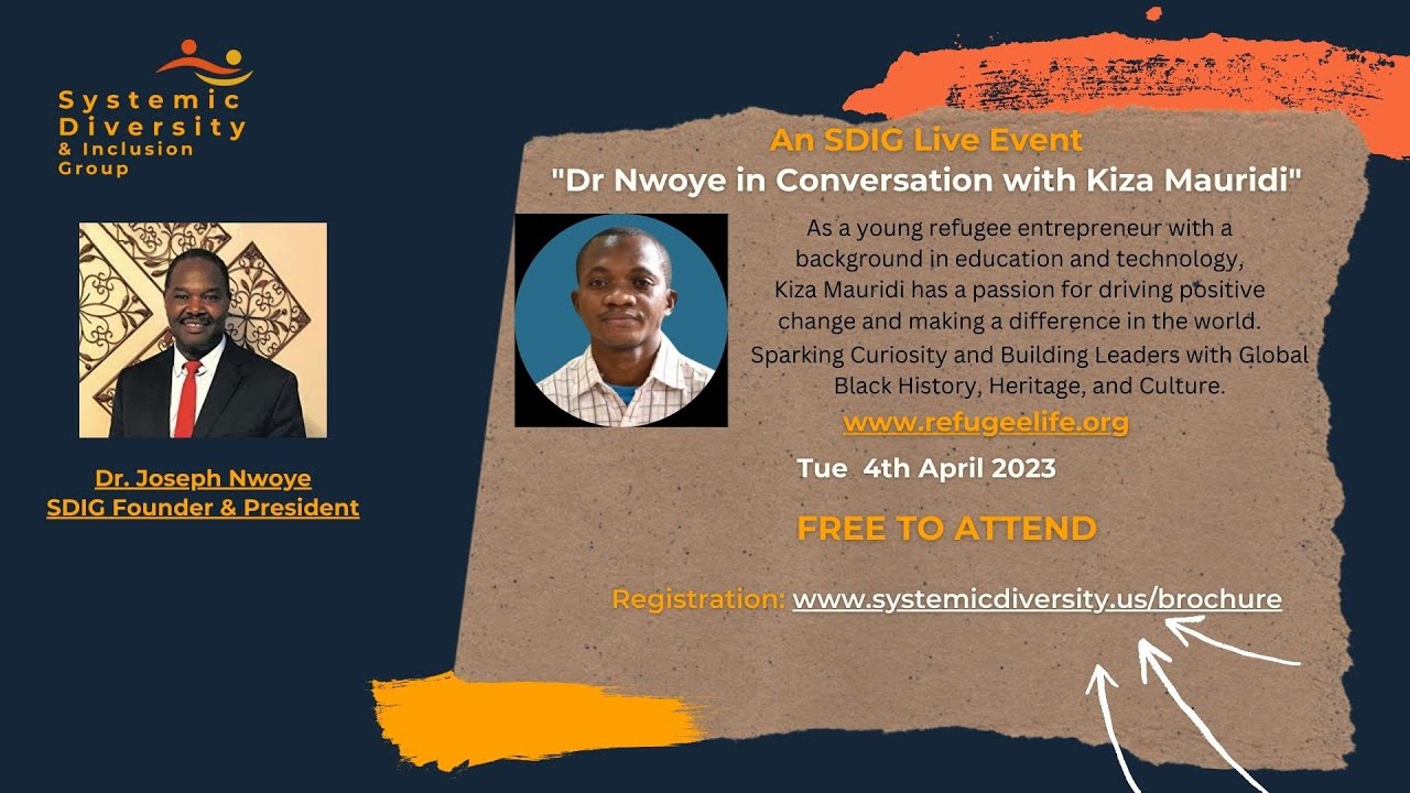 SDIG Live! Dr Nwoye in Conversation with Kiza Mauridi CEO - AReL