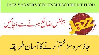 How to unsub jazz all Hidden services | Jazz services unsubscribe | jazz VAS services
