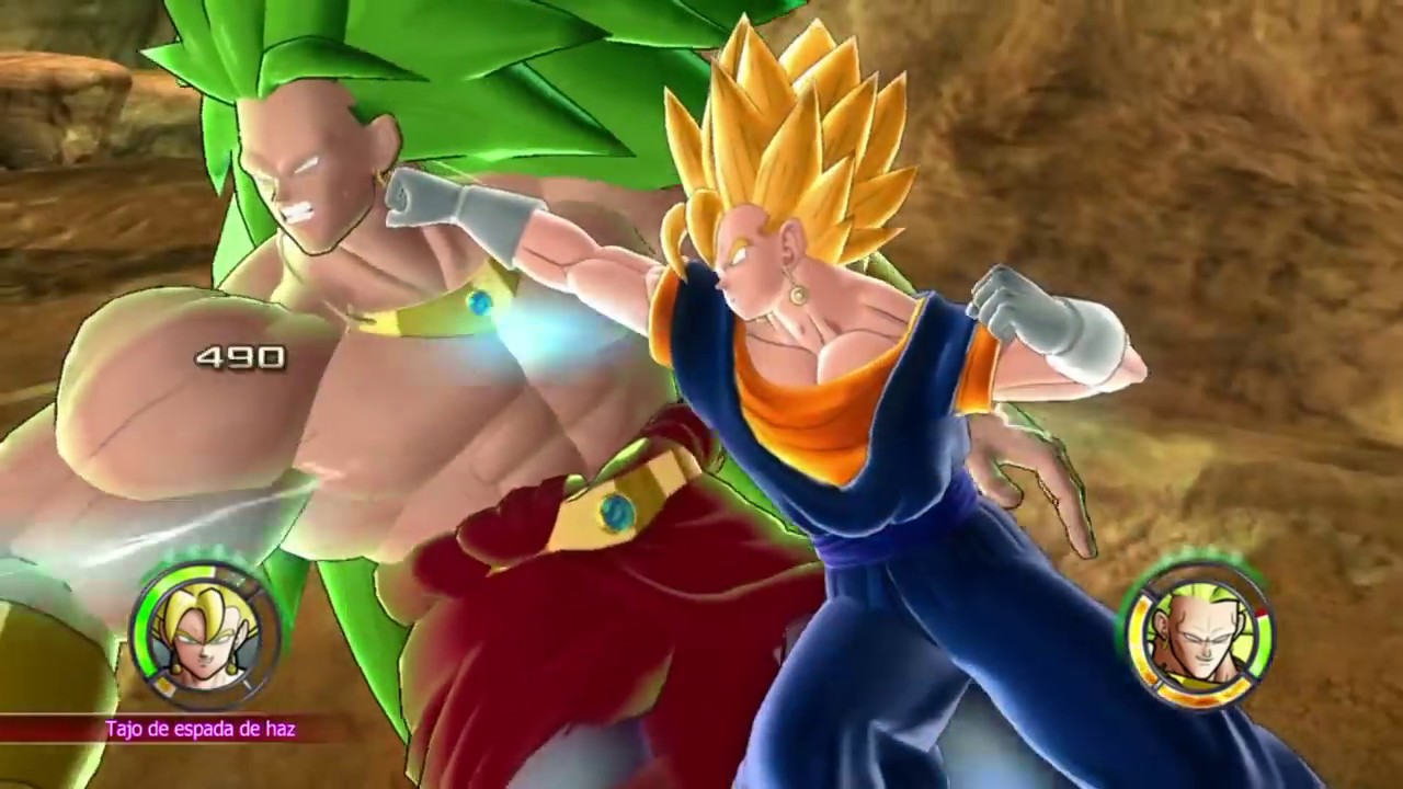 Dragon Ball: Raging Blast 2 VEGETTO VS BROLY SSJ3 - YouTube