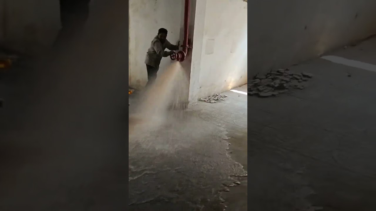 Testing post fire hydrant work done