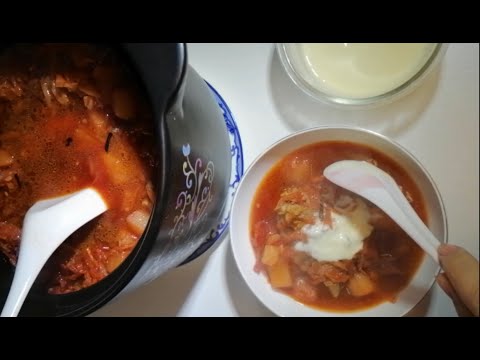 borscht，do it, you can eat three days of delicious soup, it meets your body's nutrition