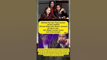Mirip bapak nya plek suara dan gayanya #ahmaddhani #duljaelani #tissabiani #maiaestianty