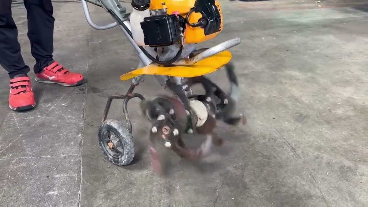 RYOBI リョービ ミニ耕運機 管理機 PCVK-4200 簡易動作確認動画【工具