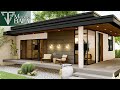 Modern small house design idea 2bedroom 6x11 meters  modern balai