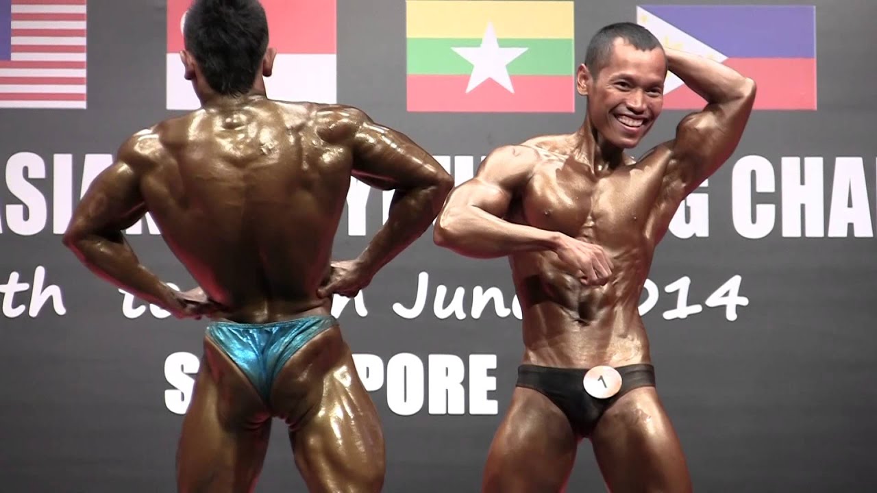WBPF SEA 2014 (Men's Bodybuilding) Pose Down (Below 55kg