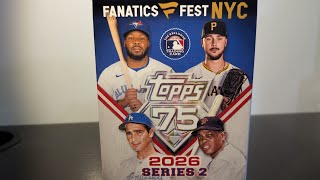NEW RELEASE! 2026 Topps Series 2 Fanatics Fest Exclusive Blaster!