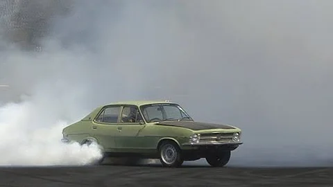 Tough lc torana burnout at Powercruise Queensland 2013