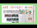MASSIVE ART SUPPLY HAUL - Swatching Gouache Paints!