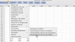 Grouping Data in StatCrunch