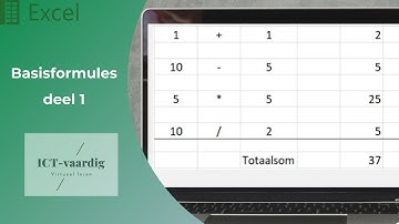 Excel - Basisformules deel 1