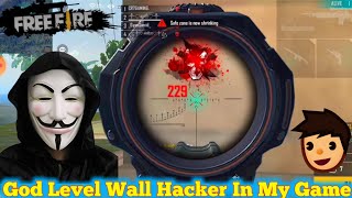 God Level Grandmaster Hacker In My Game  24kgoldn  Mood   Freefire Highlights  Wall Hacker 