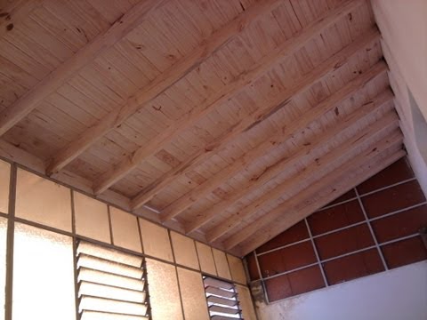 Techo de madera a la vista y chapas youtube