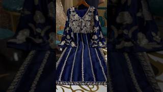 English Blue Jacket Style Long Shirt | Handmade Party Wear Dress 2026 #viralreels #fashion #shorts