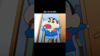 🥀 Shinchan 1% vs 99% 😆 Shinchan mentality status #shinchan #shorts