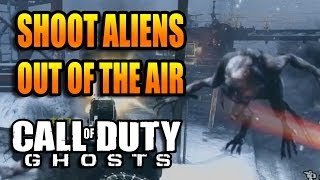 Cod Ghosts - How To Shoot Aliens Out Of The Air Challenge - Extinction Nightfall