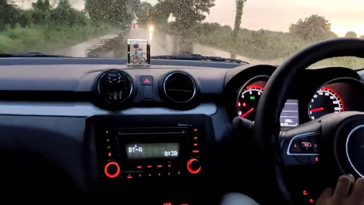 Saiyaara |🔥New Swift🔥| Car Driving Status | Rain Drive | Salman K & Katrina K | Mohit C | Long Drive