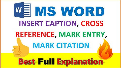 Cross Reference in hindi | Mark entry | Mark citation | All about reference tab