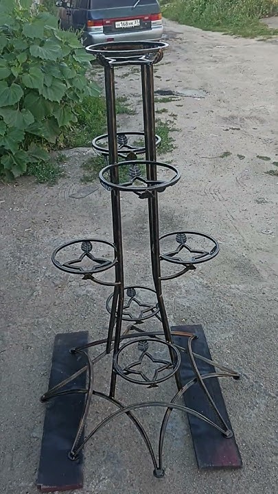 цветочница из проф трубы. - YouTube