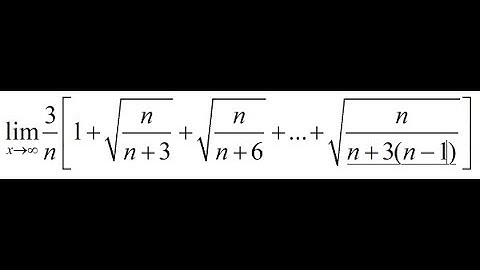 Tính giới hạn bằng tích phân l Tổng Riemann (Riemann Sum)