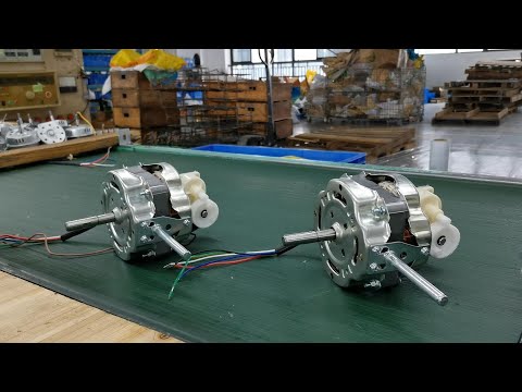 How to produce fan motors in a factory
