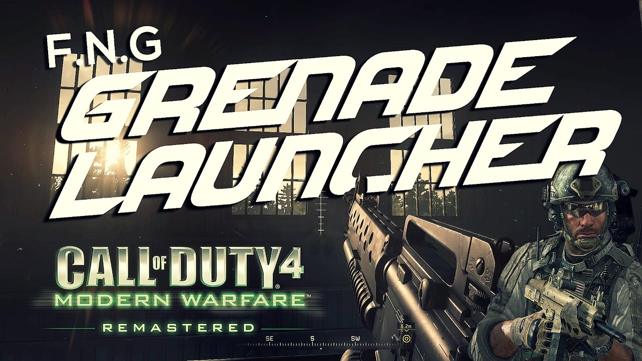 COD4 REMASTERED - How To Get "M16A4 GRENADE LAUNCHER" in F.N.G mission! (TUTORIAL)