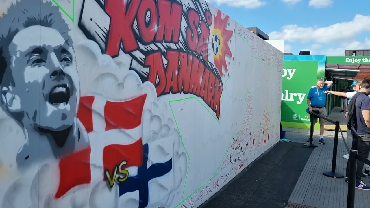 A tribute to Christian Eriksen - Ofelia Plads - England vs Coatia Euro20