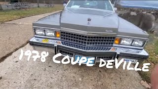 DO NOT TAILGATE! 😉 1978 Cadillac Coupe deVille Gray on Black ⭐ @ 2022 CCNJ Fall Show