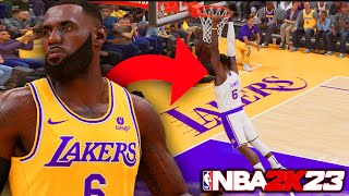 NBA 2K23 EARLY LeBron James NEW DUNK PACKAGE & RIM HANG!! NEW LEBRON FREE THROW LINE DUNK NBA 2K23