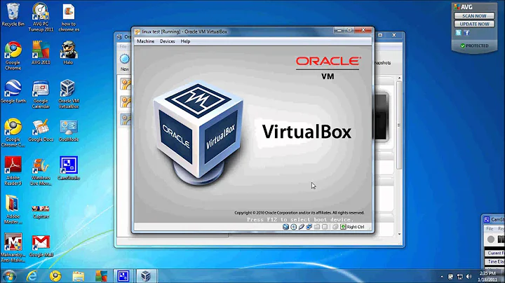 how to install a iso file on Virtualbox