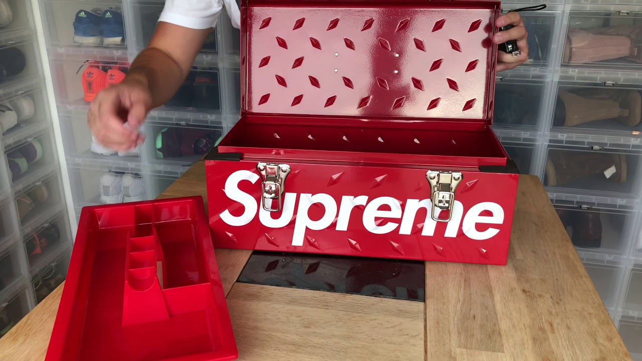 SUPREME LARGE METAL STORAGE BOX - YouTube