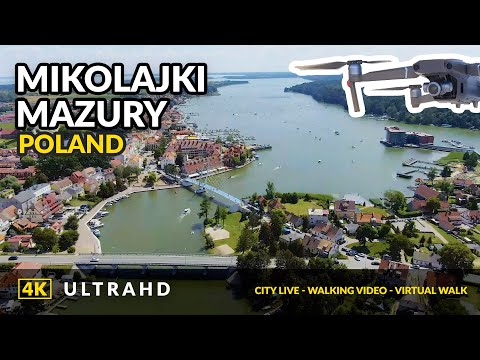 Mazury ❤️ Mikołajki Drone Aerial Footage  Living in Poland 4K