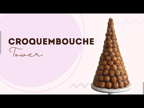 How to Make a Profiterole Tower // Croquembouche // French Wedding Cake