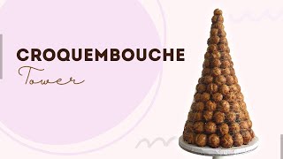How to Make a Profiterole Tower // Croquembouche // French Wedding Cake