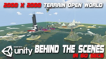 Open World Environment Build | Made with Unity | 2000x2000 Terrain | Only 60 SECS