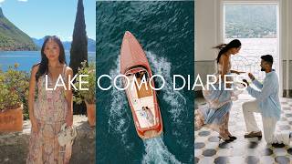 Late Spring in Lake Como 🌸 visiting beautiful villas, my dream proposal & @ZIMMERMANN try-ons 💍🤍