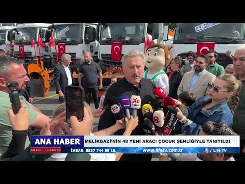 MELİKGAZİ’NİN 48 YENİ ARACI ÇOCUK ŞENLİĞİYLE TANITILDI
