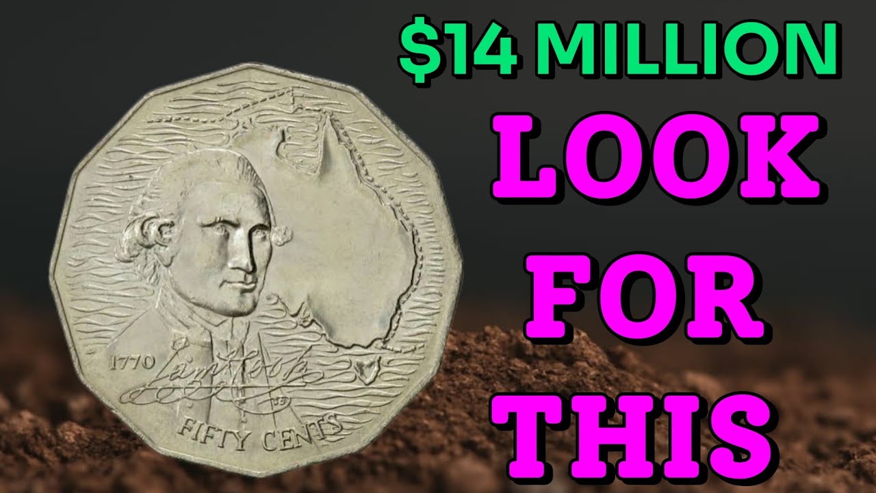1970 Australia 50 Cent Coin Worth BIG MONEY Rare Collectible Fifty Cent Coin