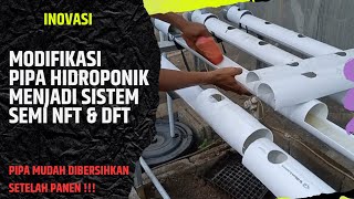 MODIFIKASI PIPA HIDROPONIK MENJADI SISTEM NFT & DFT | FARMING Z