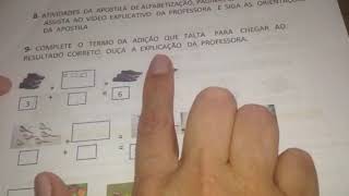 Atividade 9. Completar os termos da adição. Atividade 9. Completar os termos da adição.